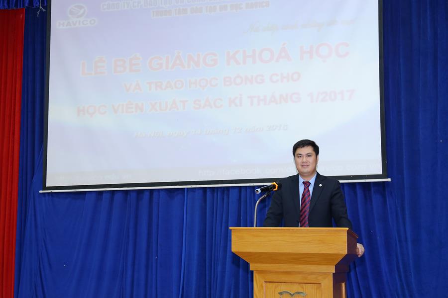 Tiến sĩ Đỗ Minh Chính - Chủ tịch HĐQT, Giám đốc HAVICO phát biểu tại sự kiện