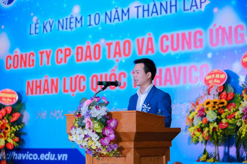 Ông Trịnh Đình Tài - Trưởng phòng Đào tạo HAVICO phát biểu tại sự kiện