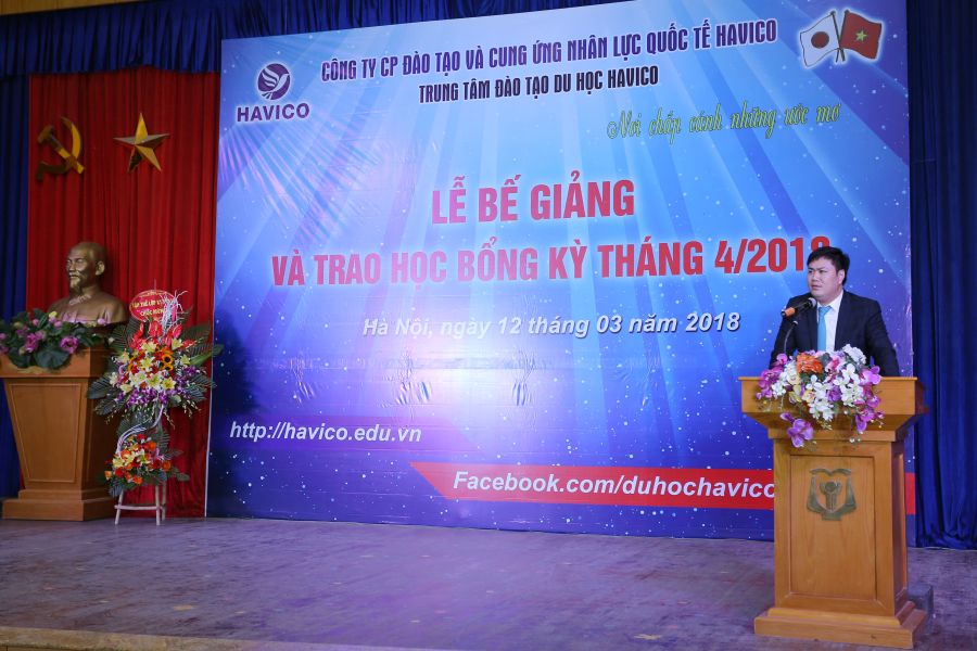 TS. Đỗ Minh Chính - Chủ tịch HĐQT kiêm Giám đốc HAVICO phát biểu tại sự kiện.