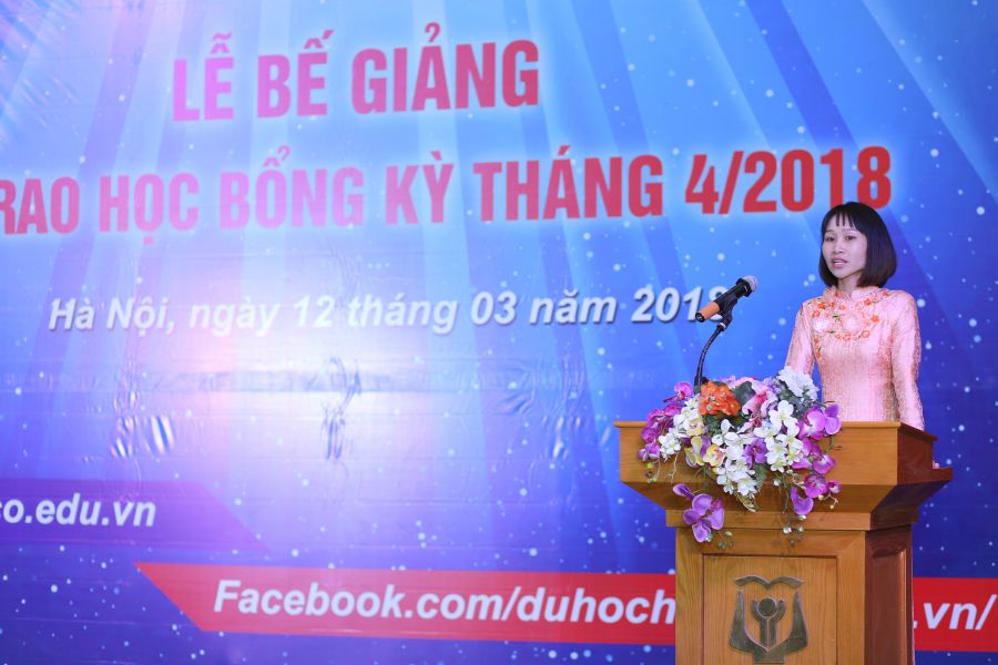 Cô giáo Đỗ Thị Thanh Loan đại diện cho tập thể giáo viên HAVICO chia sẻ về quá trình giảng dạy và những cảm xúc với nghề.