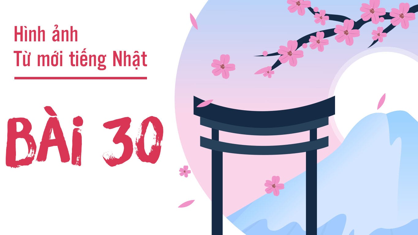 Hình ảnh từ mới tiếng Nhật bài 30