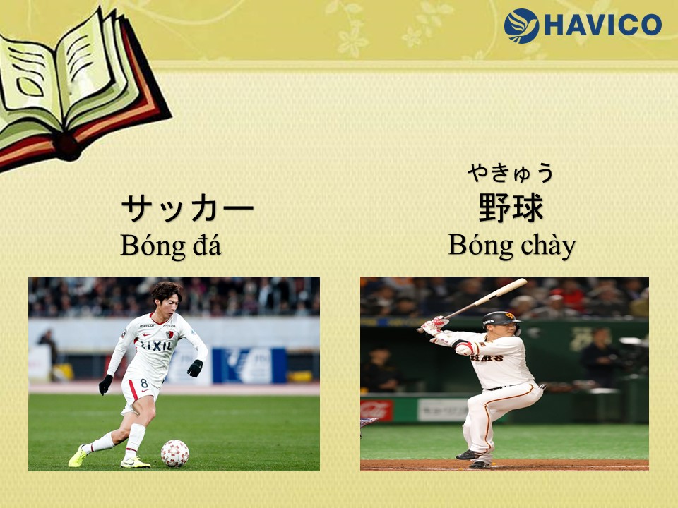 Từ vựng tiếng Nhật: Chủ đề môn thể thao