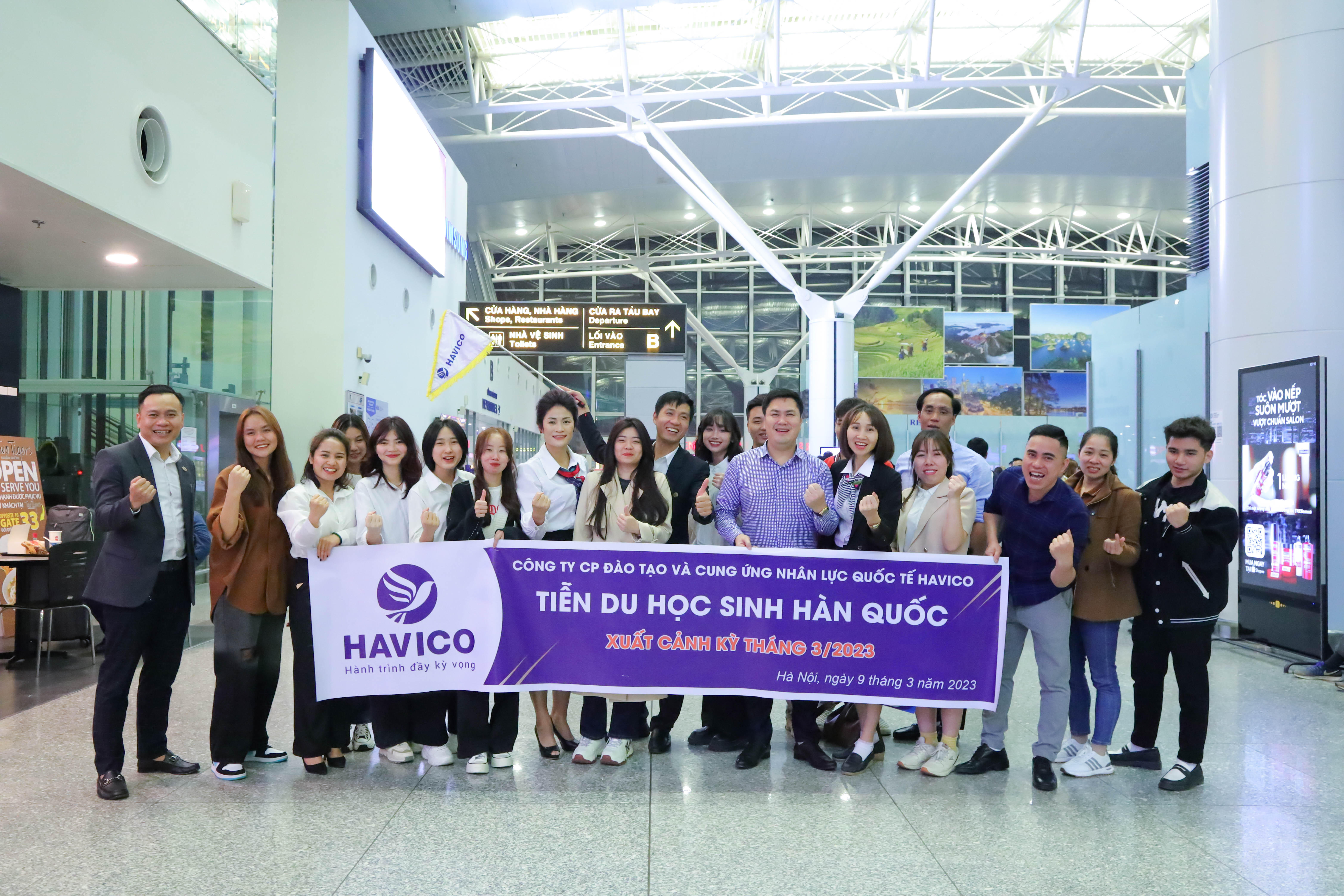 Đoàn bay du học Hàn Quốc HAVICO 2023