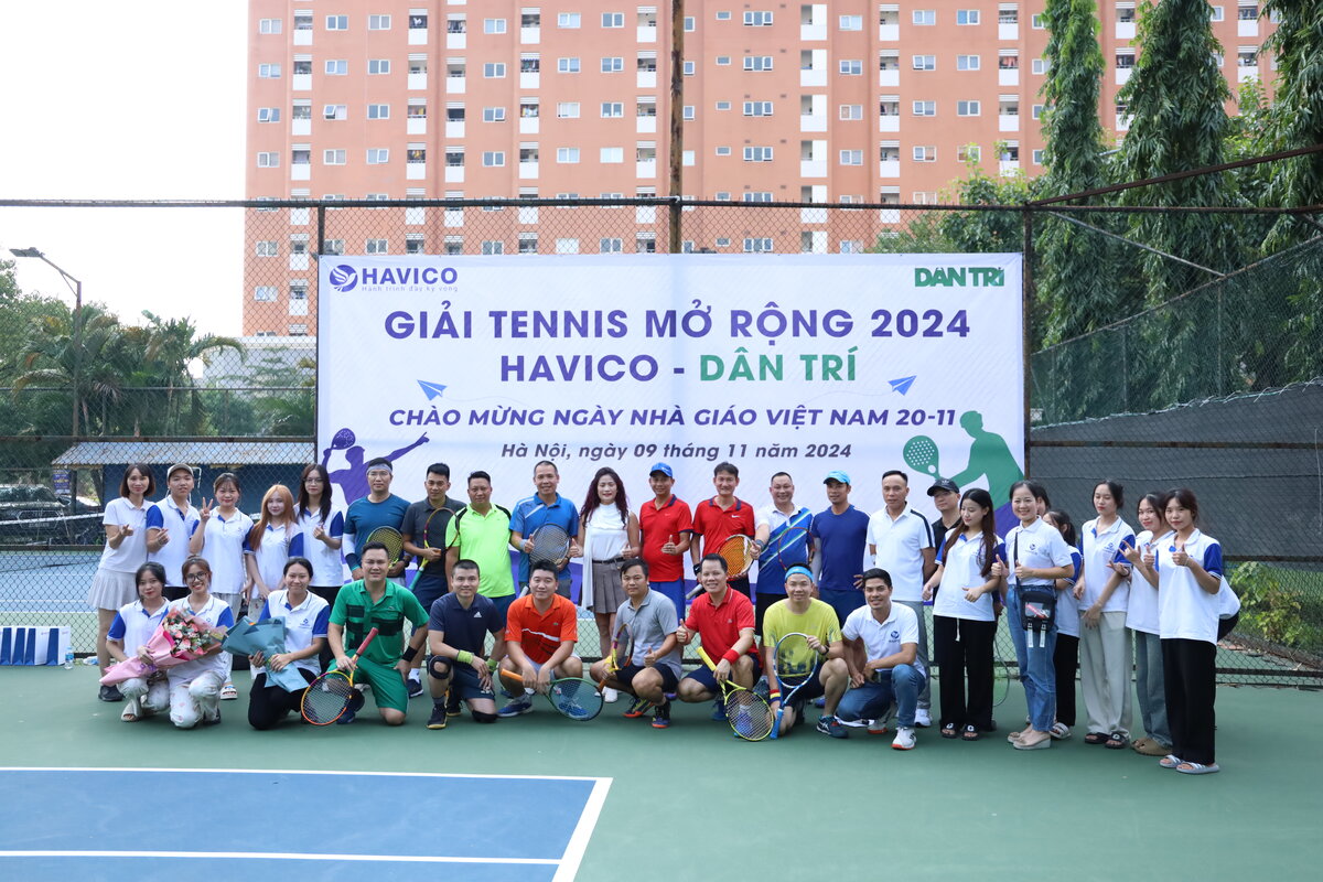 Giải tennis Havico-Dân trí kết thúc tốt đẹp